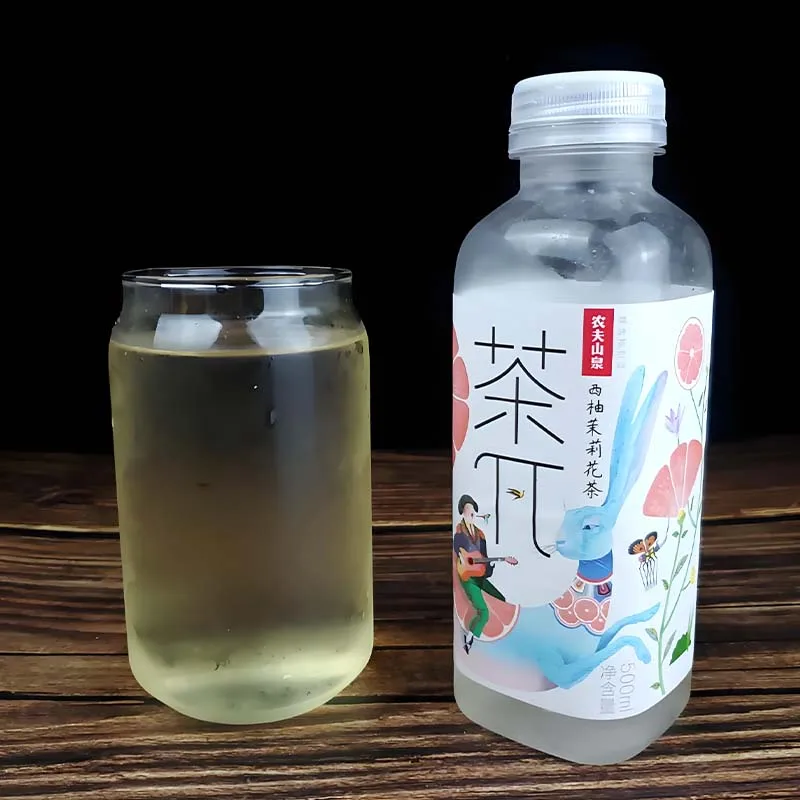 Bebida de té NongFu Chaedne 17,65 oz (500 ml) * 3 botellas de té negro de limón, melocotón oolong, pomelo, té de jazmín, bebida de botella pequeña