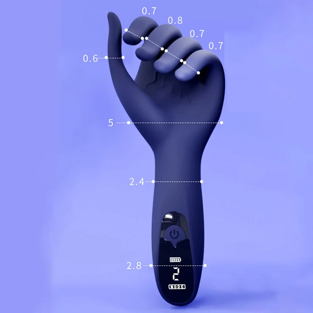 جهاز استمناء للرجال بمحاكاة 5 أصابع - ضربة تهتز كهربائية لممارسة القضيب والتدريب الدائم، لعبة جنسية للرجال مقاومة للماء #6