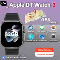 2025 New Original For Apple 32G Memory GPS Smart Watch Music Video NFC Bluetooth Call Smart Watch DT Ultra 3 Pro For Android iOS