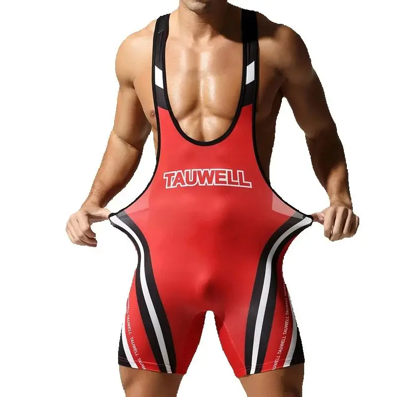 2025 Men's Faja Underwear Corset Wrestling Vest Body Shapewear Men's Panties Swimming Suit Compression Tank All-in-one Underwear