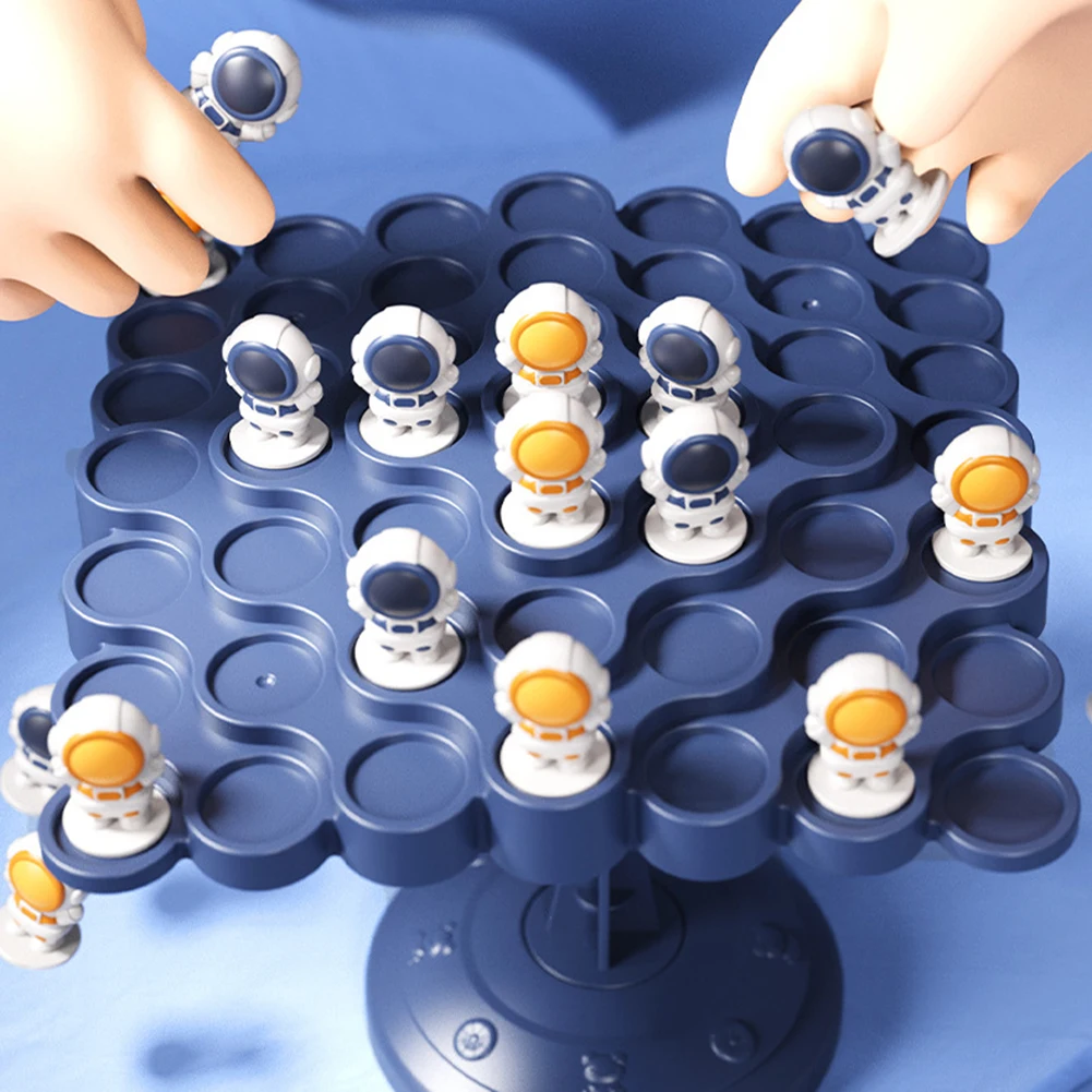 Raumfahrer Balance Baum Spielzeug Kinder pädagogische Montessori Mathe Spielzeug Balancing Board Eltern-Kind-Interaktion Tischs piele