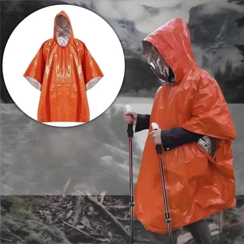 ¤Outdoor Emergency Insulation Raincoat Multifunctional First Aid Raincoat Rainproof And Cold Resistant Dual-purpose