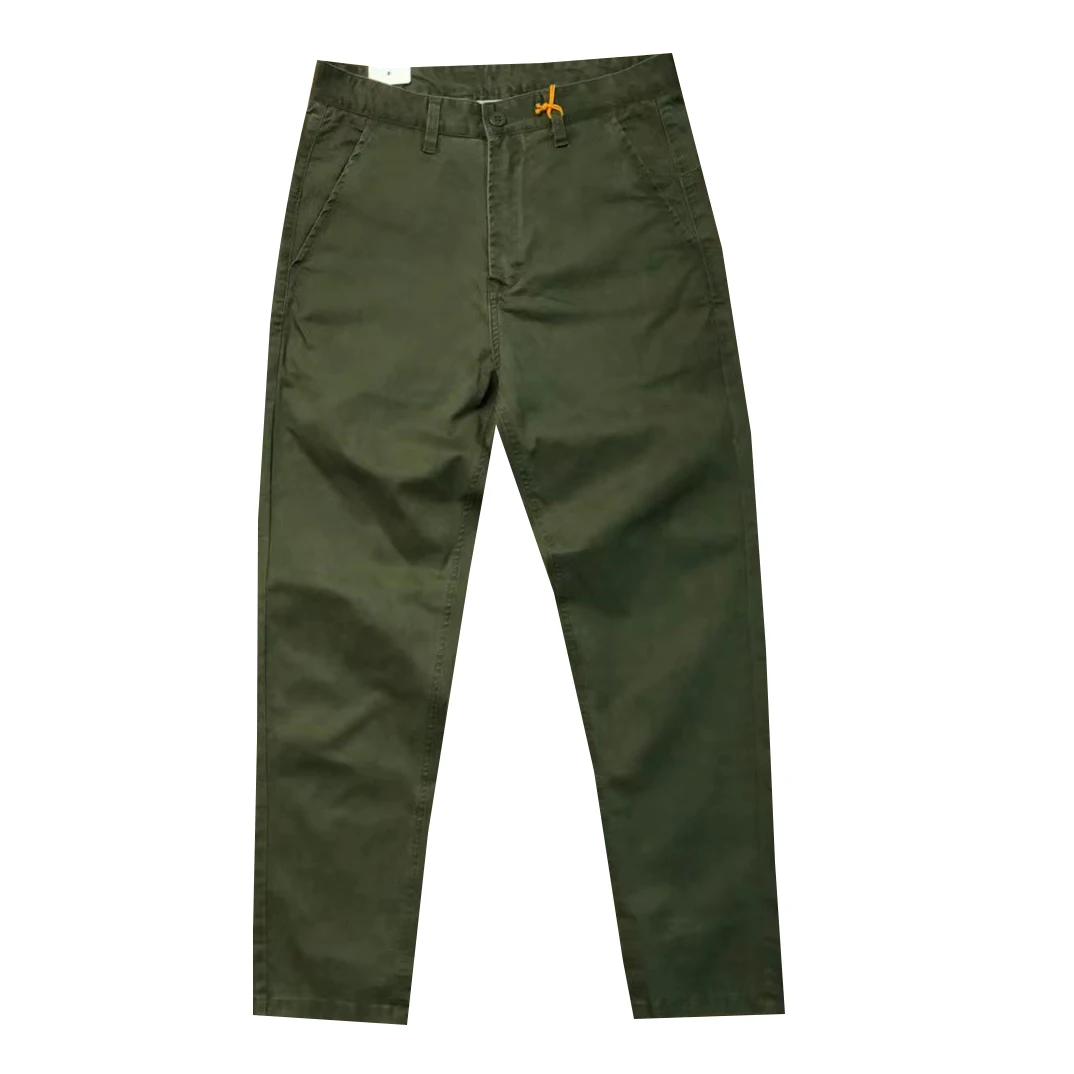 

New Autumn Twill Stretch Old Washed Men's Retro Joker Straight Casual Pants