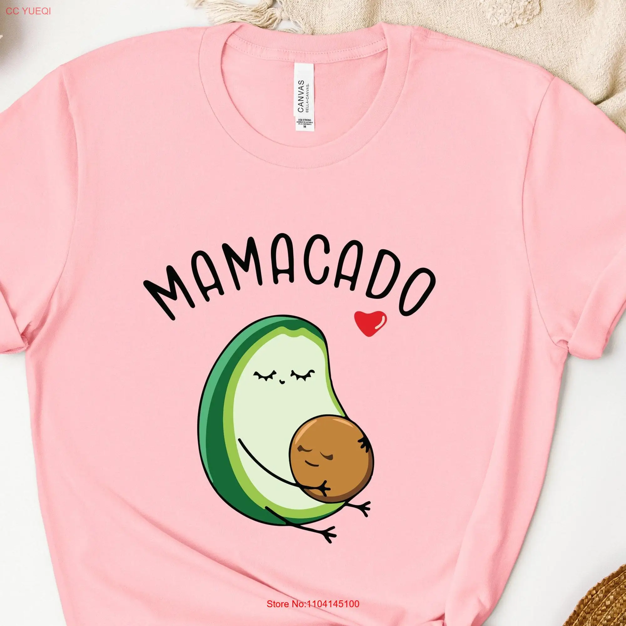 Mamacado T Shirt Baby AnnouncemenT New Mom Pregnancy Reveal Maternity Shower long or short sleeves