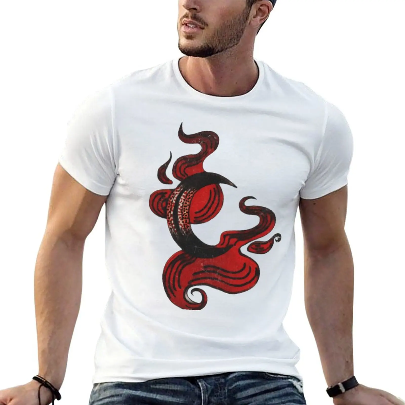 

summer 100% cotton shirts t man T-Shirt Blood shirt Moon man t