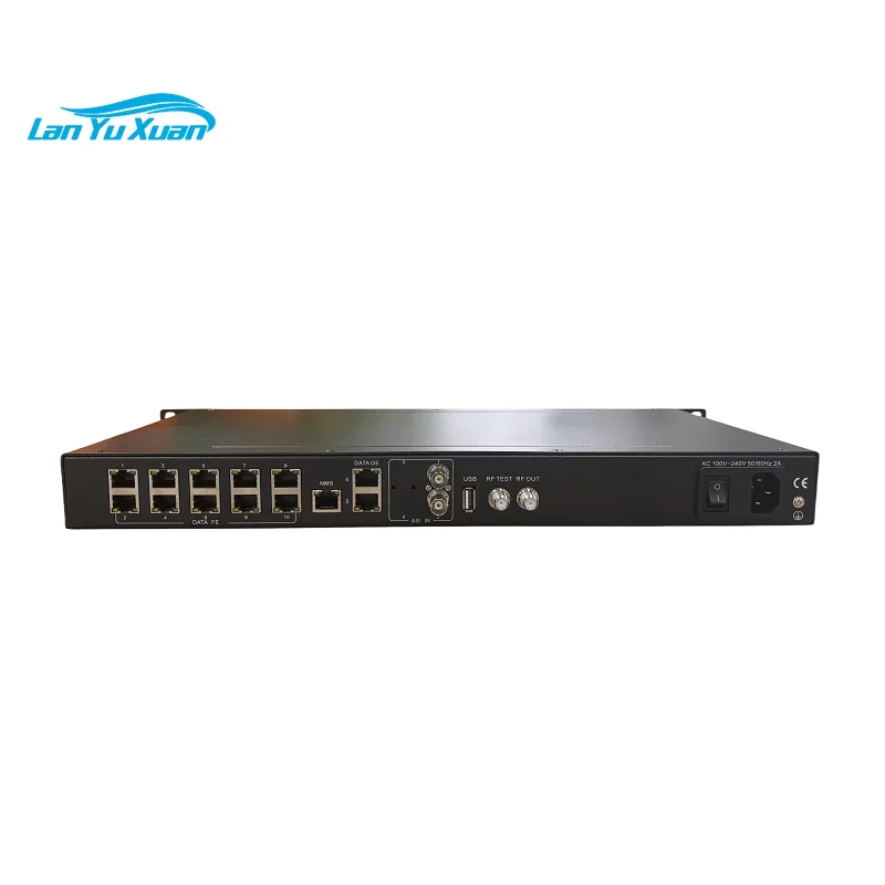 IP to RF Gateway Modulator with 3*RJ45/SFP for Ports Supporting ISDB-T/DVB-T/DVB-C/ATSC/DTMB ASI Input PID Remapping