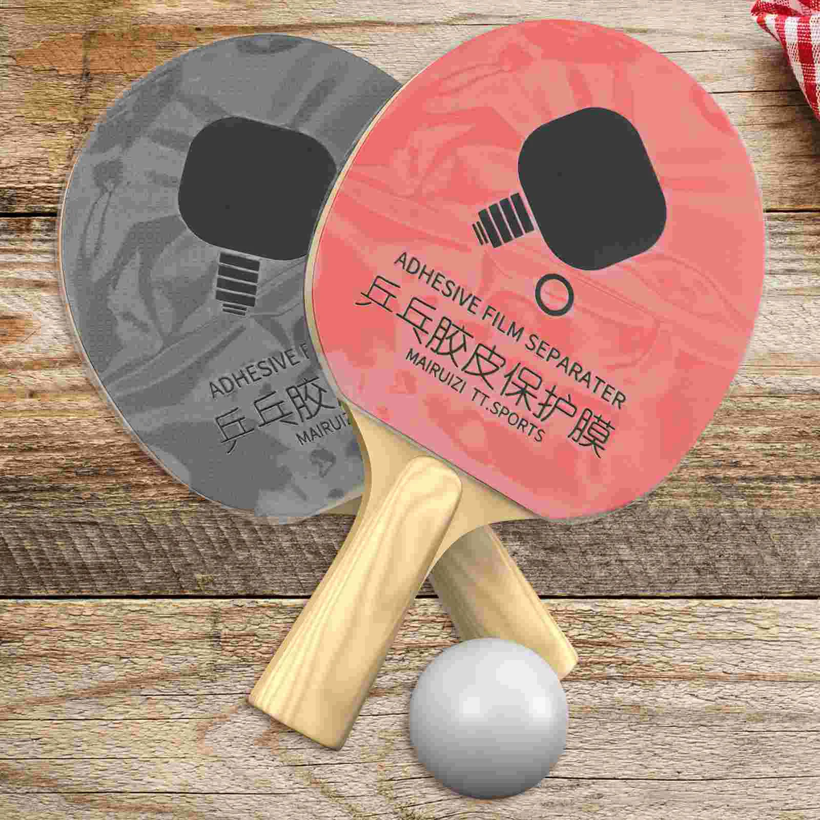 

6 Pcs Table Tennis Racket Protective Film Supply Paddle Accessories Professional Protector Pvc
