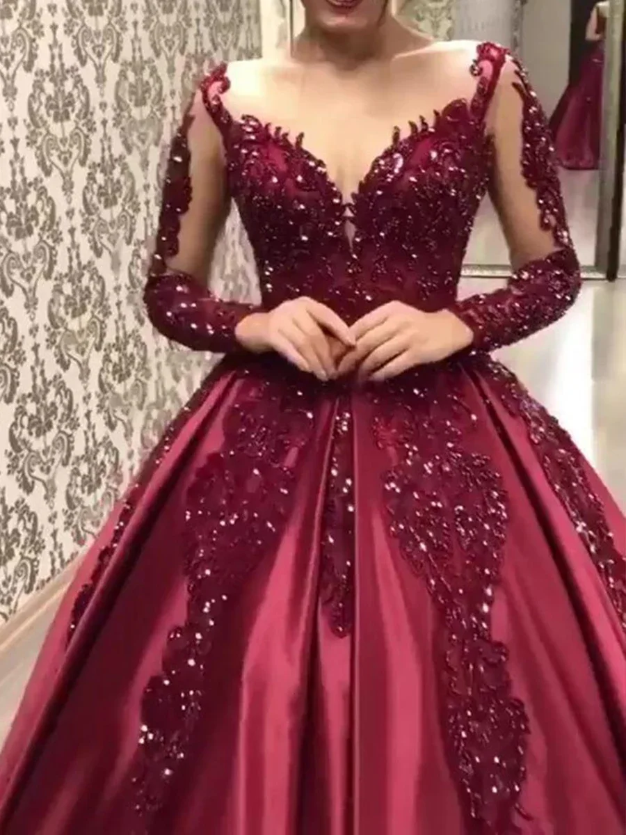 Sexy Evening Party Night Long Dress Women Big Swing Empire Floor-Length sequins Banquet Wedding Dance Prom Elegant Vestidos 2020