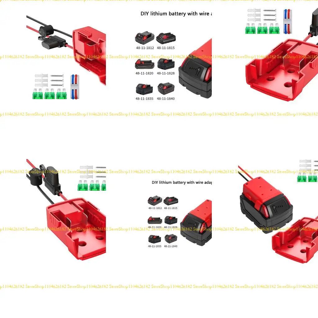 

Q2Q4 Power Wheel Adapter Battery Adapter Power Wheel for 18V Battery Conversion Wire Power Connector for Car Toy Robotic