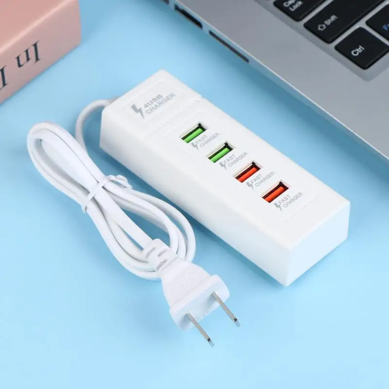 Multi Splitter Adapter Portable Travel Charger 4 Ports USB Quick Charger Charging USB C Charger Power Strip