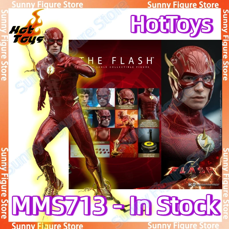 En Stock Hottoys juguetes calientes HT MMS713 1/6 The Flash Anime figura de acción juguete modelo coleccionable PVC regalo