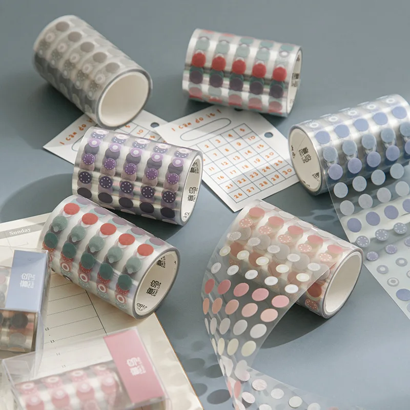 

Etori Life Bluebird Art Series Basic Pack Colorful Dot Ins Cute Tape Stickers DIY Ноутбук, чехол для телефона, бутылка с водой, чемодан, фотоальбом, печать конверта, журнал, студенческие канцелярские принадлежности, детские наклейки, наклейки для ногтей, 