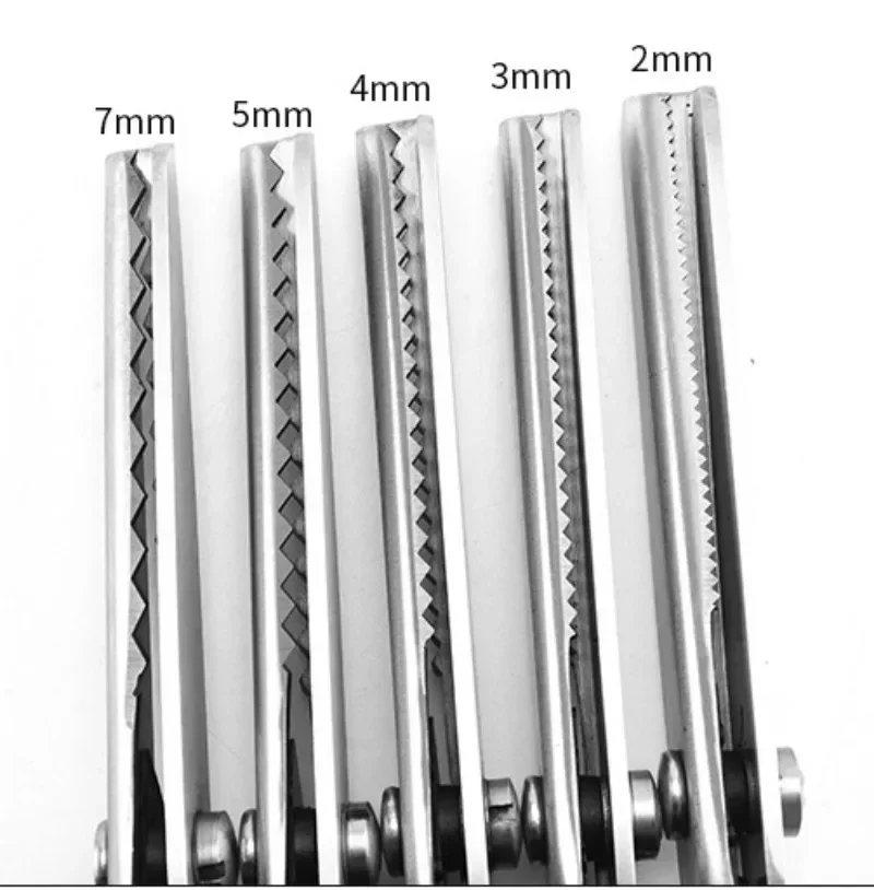 3-7mm Nieuwe Kleermakerij Geschulpte Rand Kartelschaar Schaar Clipper Cutter Naaien Professionele Kleermaker Schaar Doek Tailoring