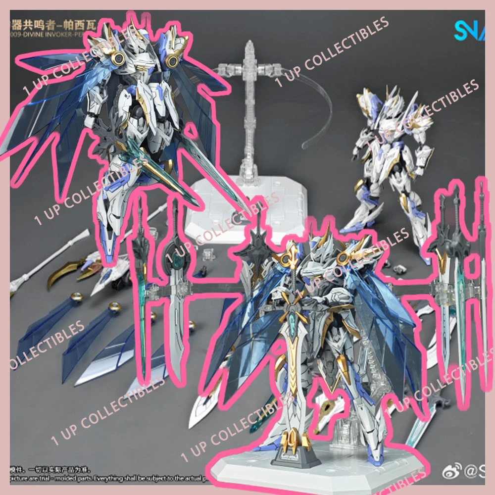 

In Stock Snaa Hg 1/144 SC-009 DIVINE INVOKER PERCIVAL Aciton Figure Deluxe Mecha Mode Kit The Round Table Knight Collection Toys