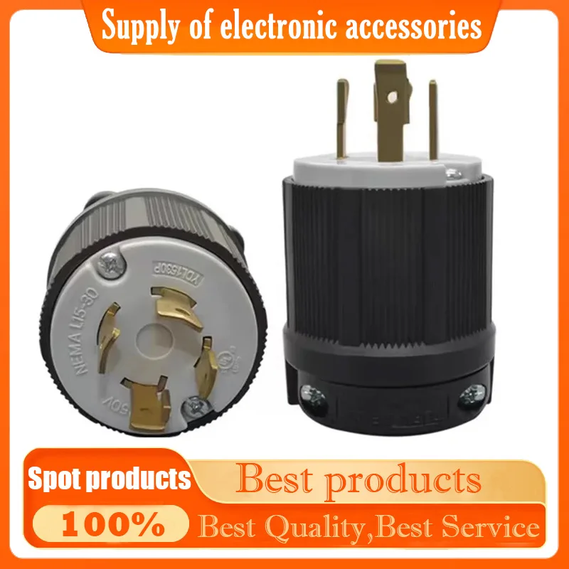 NEMA L15-30P American standard anti-shedding industrial plugs 30A 250V Generator power plug WJ-8431