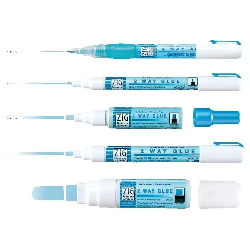 Kuretake  glue, dual-purpose color-changing glue pen, student DIY handmade office supply glue stick