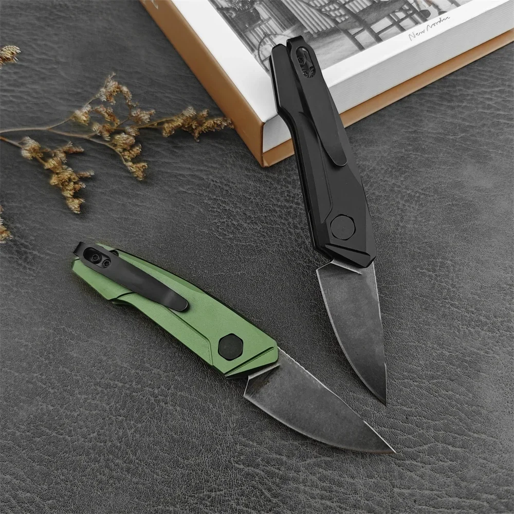 KS 7250 Mini Folding Knife Aluminum Alloy Handle Camping Hunting Survival Tactical Self-defense Portable Multitool EDC Hand Tool