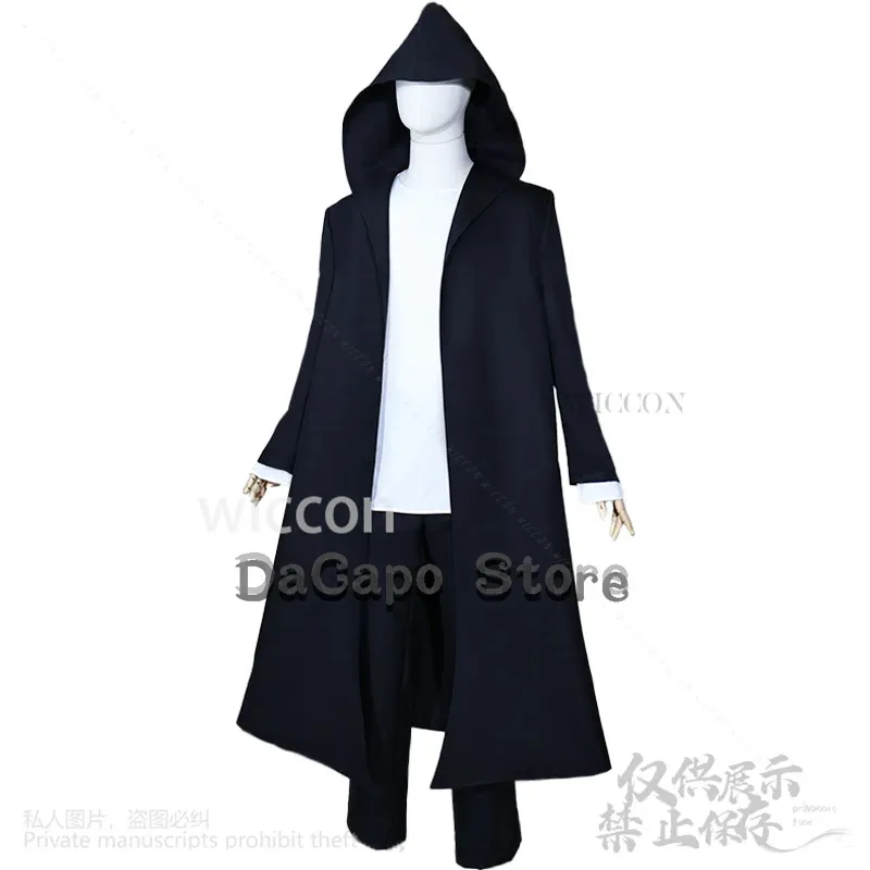 

asdh8@Sung Jin-woo Cosplay Solo Anime Leveling Costume High Quality Black Cloak Trench Uniform Wigs For Man Halloween Party Cust