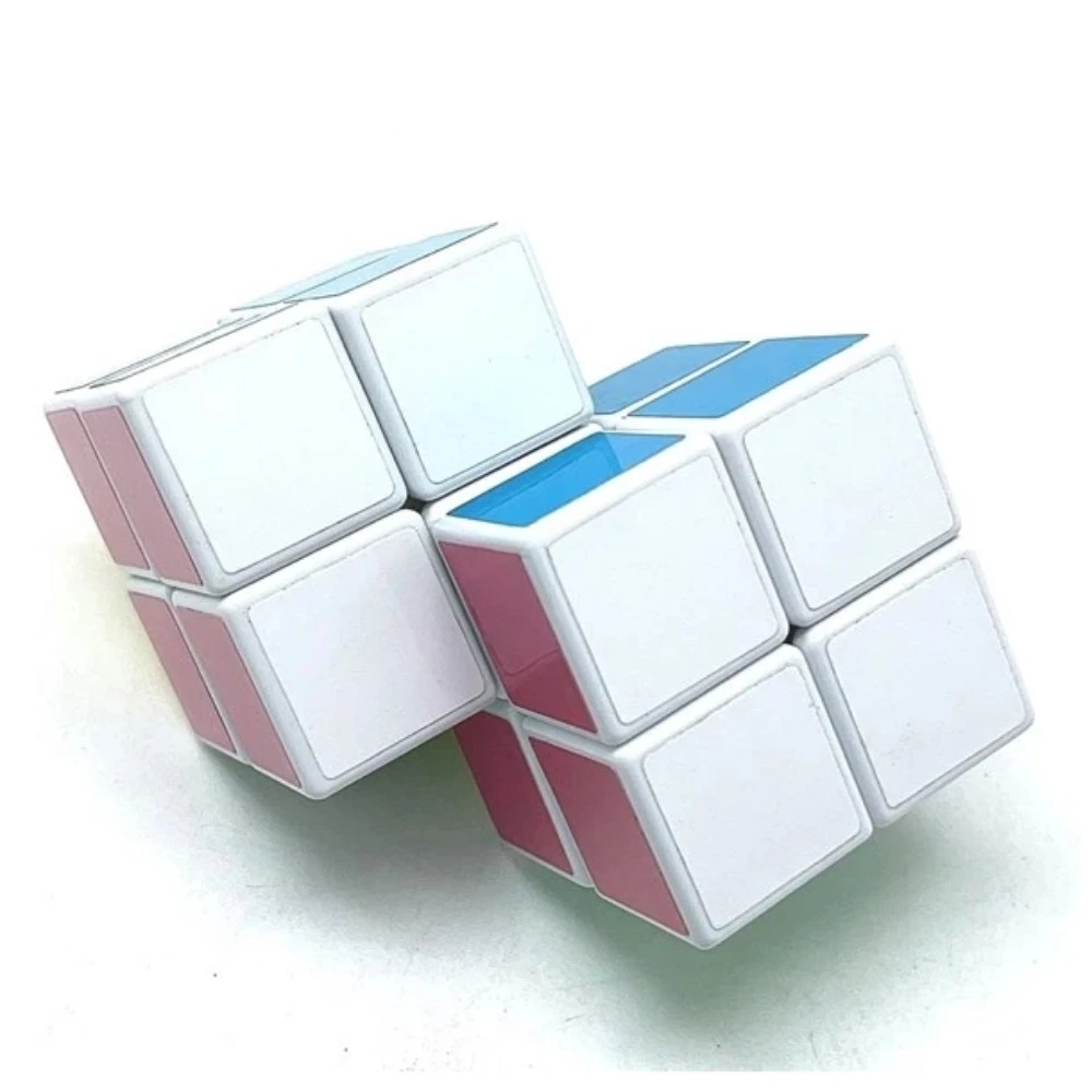 Calvin's Puzzle 2x2 Conjoint Cube Eastsheen Double 2x2x2 Cube (50mm, fused mod)  White Body Children's Educational Toy