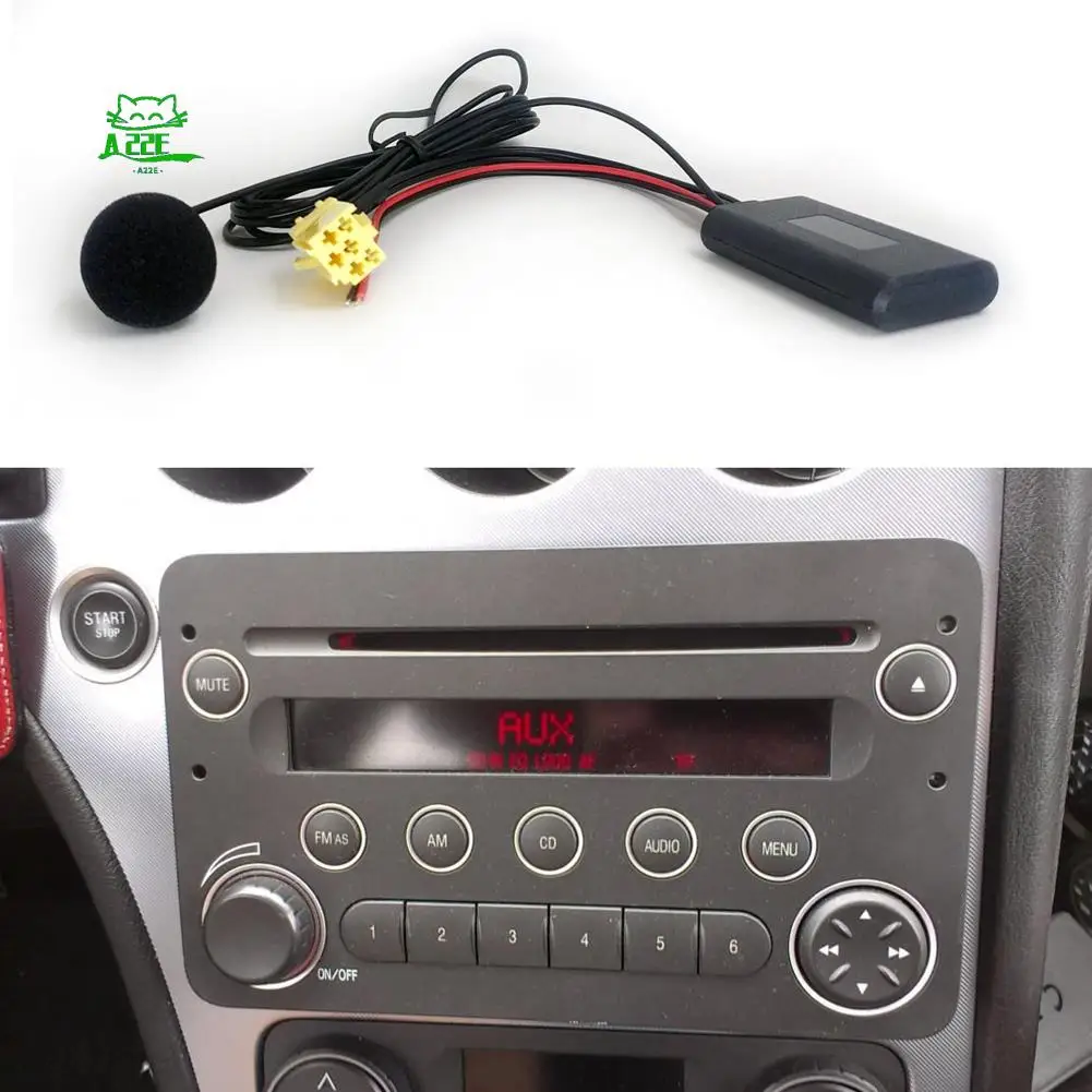 A22E-Car Bluetooth 5.0 Aux Cable Microphone Handsfree Mobile Phone Free Calling Adapter For Fiat Grande Punto Alfa 159