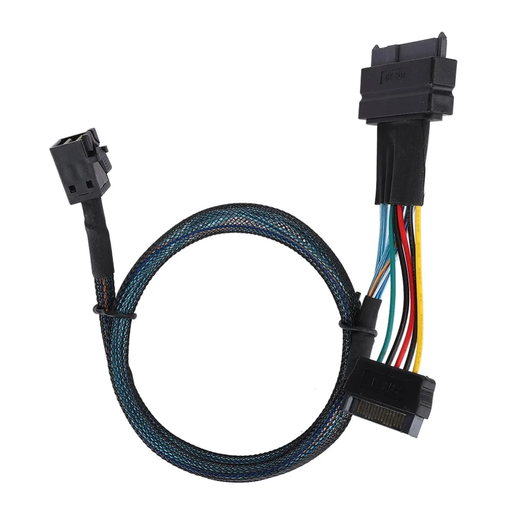 Reliable 15 Pin SFF8643 to SFF8639 Cable 50cm High Speed Mini SAS Cable HDD Adapter Cable Data Center