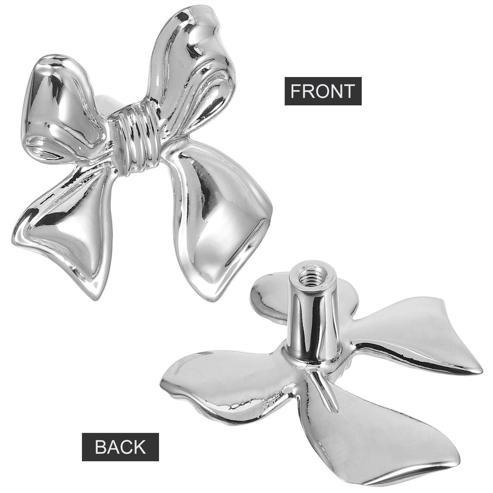 1 قطعة Bowknot درج يسحب الفضة النحاس مقابض كابينة ل مضمد خزانة خزانة دولاب الأجهزة مقابض مقابض لقطع الأثاث