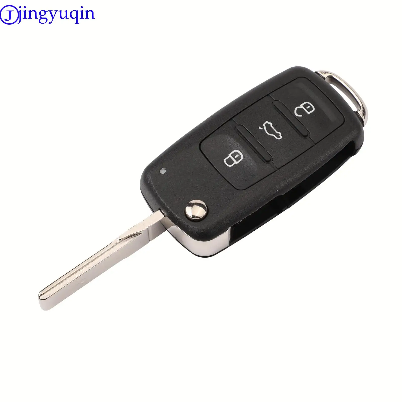 jingyuqin Remote 434MHz ID48 Chip for VW Volkswagen GOLF PASSAT Tiguan Polo Jetta Beetle Car Keyless 5K0837202AJ Keyless Go