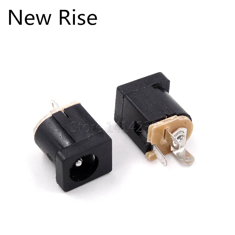 10Pcs DC-012 DC Power Supply Jack Socket 5.5X2.1MM 5.5-2.1MM 180 Degree Pin
