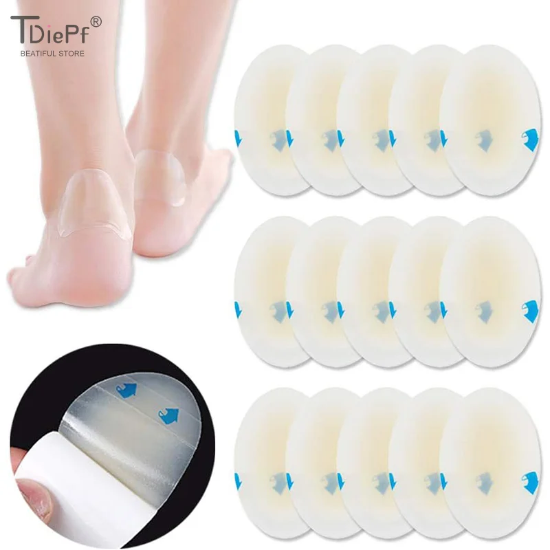 10/12 Stück PU-Klebstoff Hydrokolloid-Gel Blasenpflaster Fersen-Anti-Abrieb-Pflaster Fußpflege-Pflaster