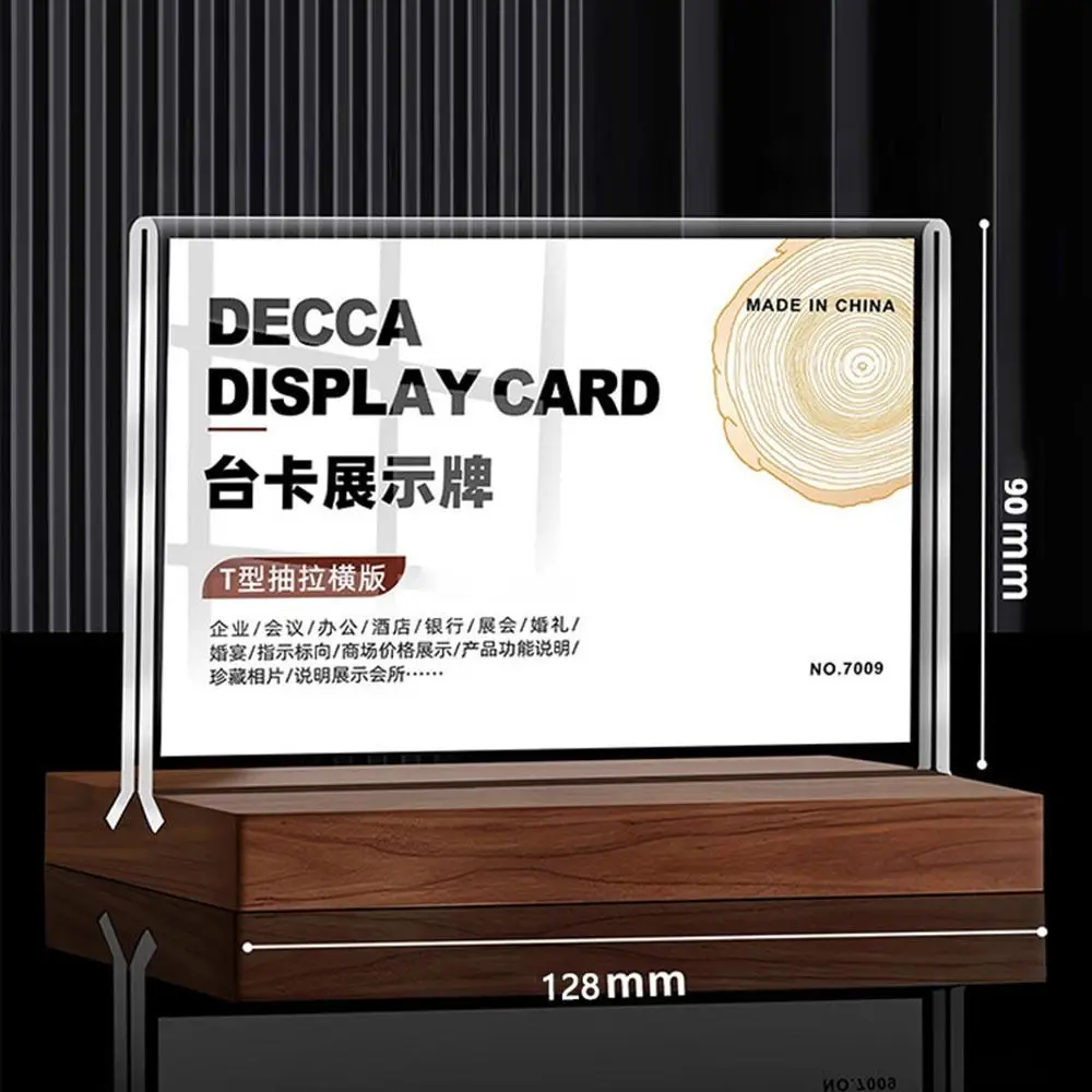 Multifunctional A4/A5/A6 Desk Display Stand Acrylic Transparent Menu Stand Holder Double Side Clear Photo Holder Restaurant