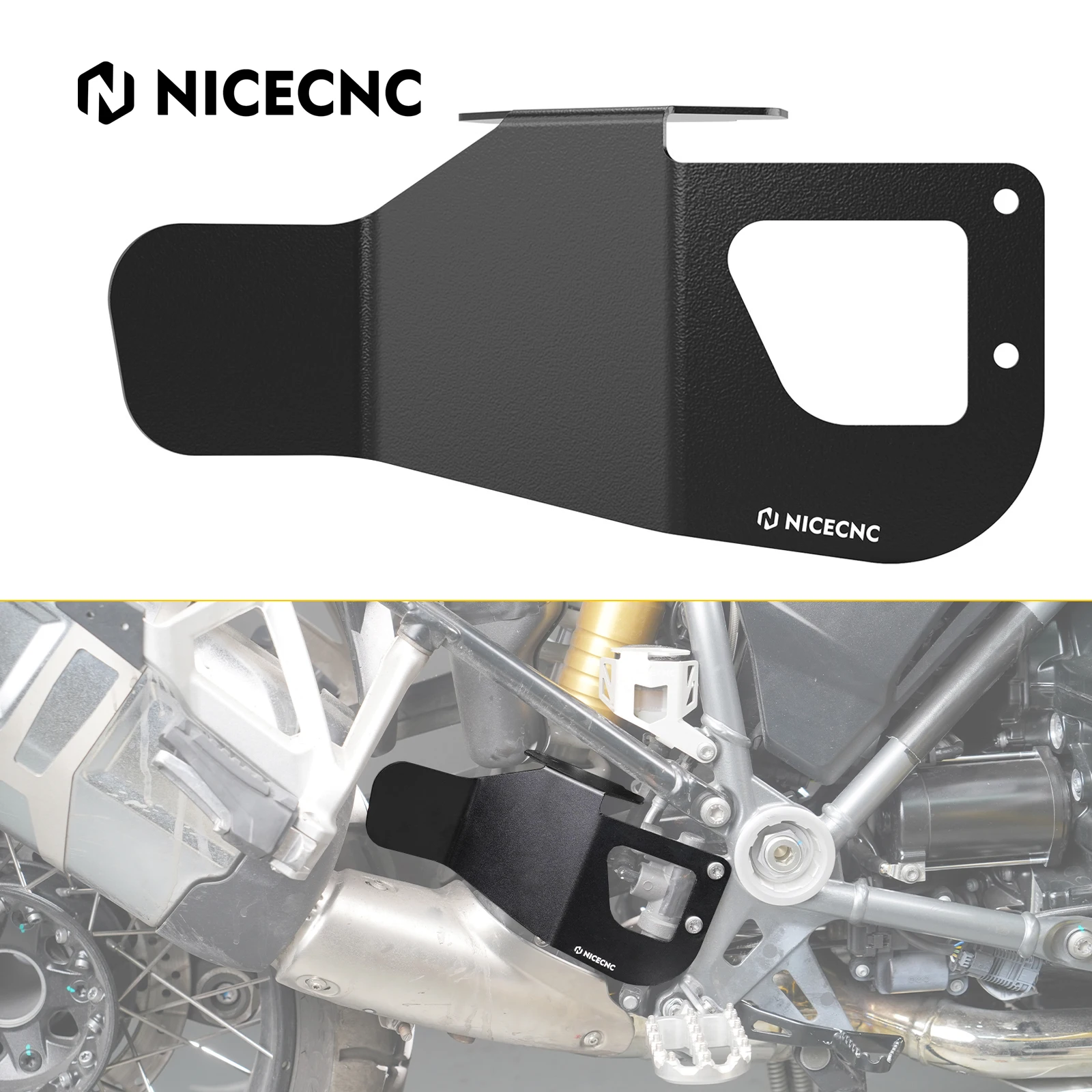 

Motorcycle Exhaust Heat Shield Cover Anti-Heat Spoiler Deflector for BMW R1250GS/Adventure R1250GSA R1250 GS GSA 2018-2023