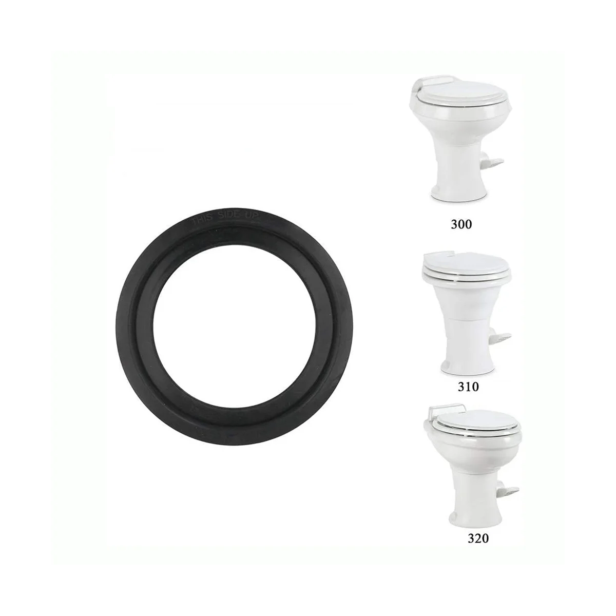 3Pcs Toilet Flush Ball Seal 385311658 for Dometic RV 300 310 320 301 Motorhome Camper Trailer Toilets
