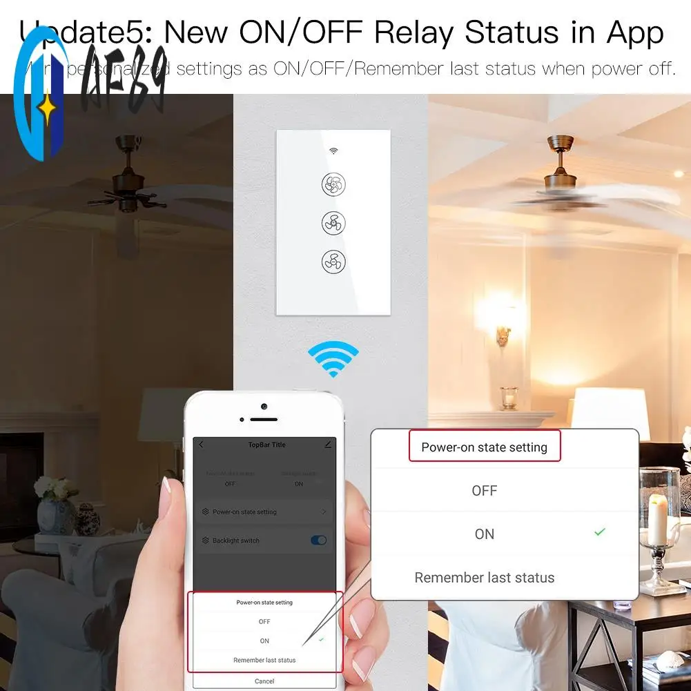

AF89-Wi-Fi умный переключатель интеллектуальный переключатель управления скоростью Smart Life/Tuya приложение дистанционное управление различной скоростью для Alexa и Google Ho