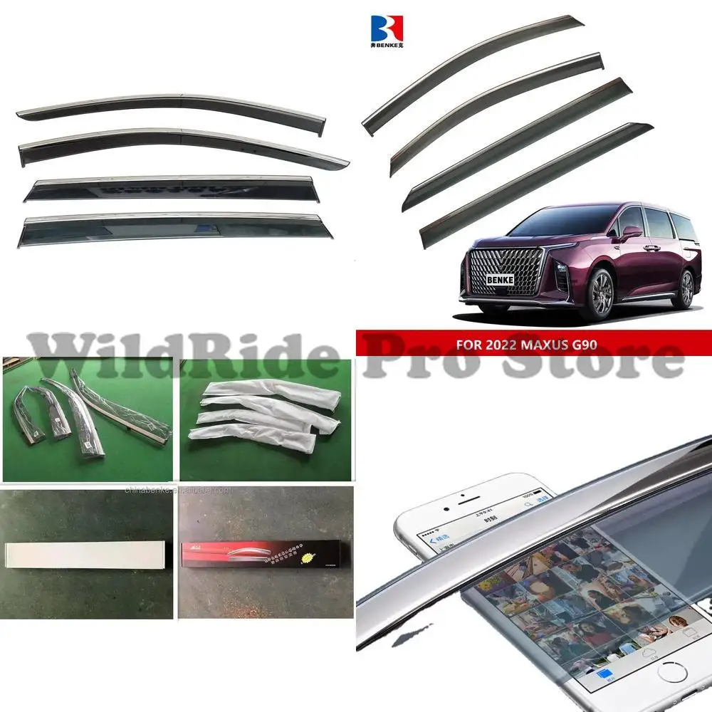 1 set 4pcs Windshield Deflectors for 2022 MAXUS G90 Premium Custom Car Rain Guards