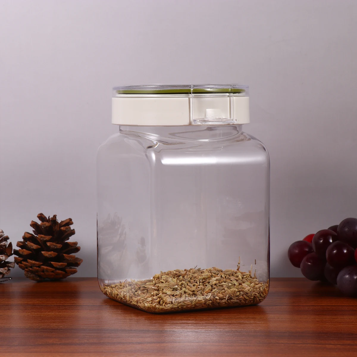 

Coffee Airtight Storage Tank Containers for Food Dried Fruit Jar Transparent Bean