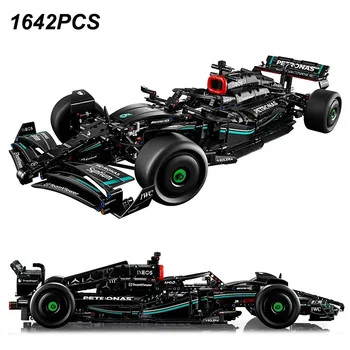 테크니컬 AMG F1 W14 E 퍼포먼스 스피드 카 빌딩 블록 벽돌, 호환 아이콘 42171 장난감, 어린이 선물, 1642 개