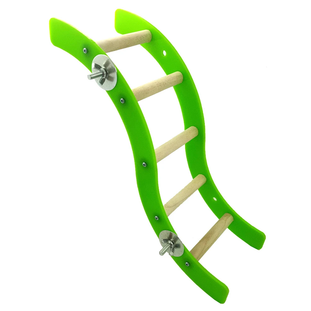

Acrylic Hamster for Bird Pet Toy Green Squirrel Mini Parrot Cage Small Animal Playground Hamster Ladder Durable