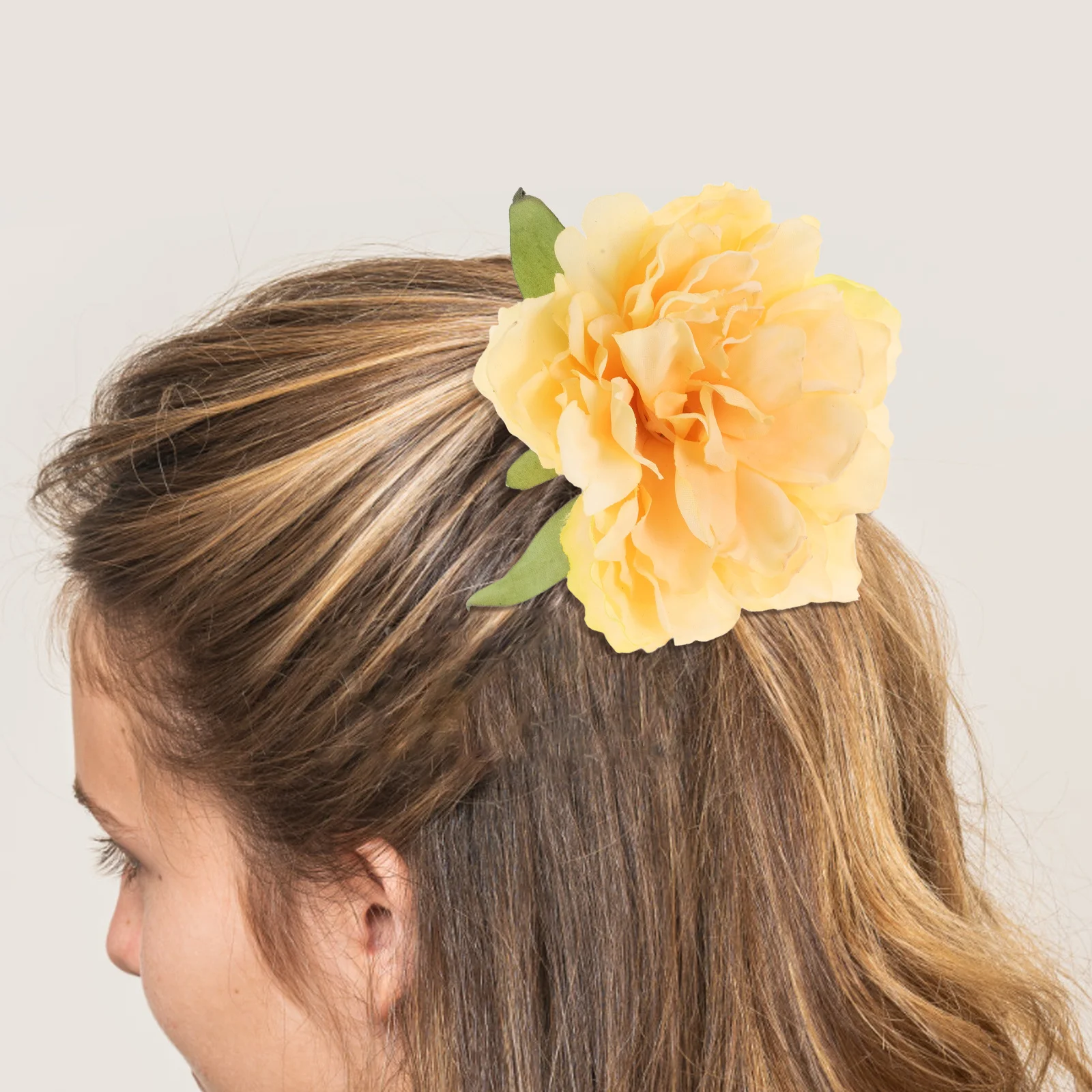 

7 шт., заколки для волос с цветком пиона, игривые заколки для волос с цветочным принтом, декоративные аксессуары для волос для вечеринок, мероприятий, заколка с цветком