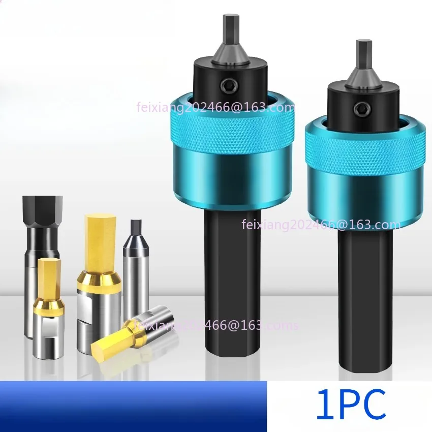 CT08 CT16 HSS-TiCN Rotary Broach Punching Cutter 8mm 16mm Shank Inner Hexagon for Steel/Stainless Steel