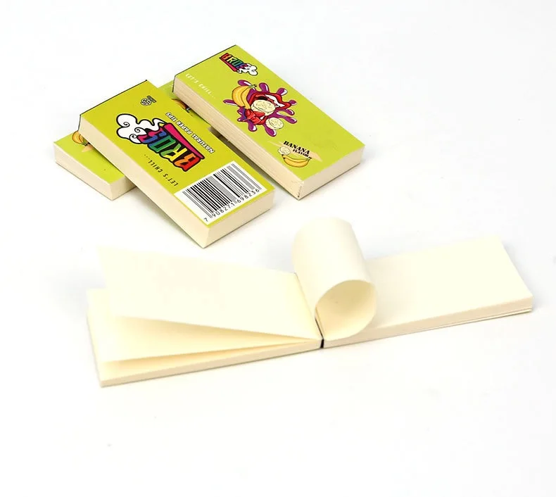 4booklets 136Leaves 55x25mm Natural Unrefined Rolling Papers Filter Booklets Pink Papers Filter Tips