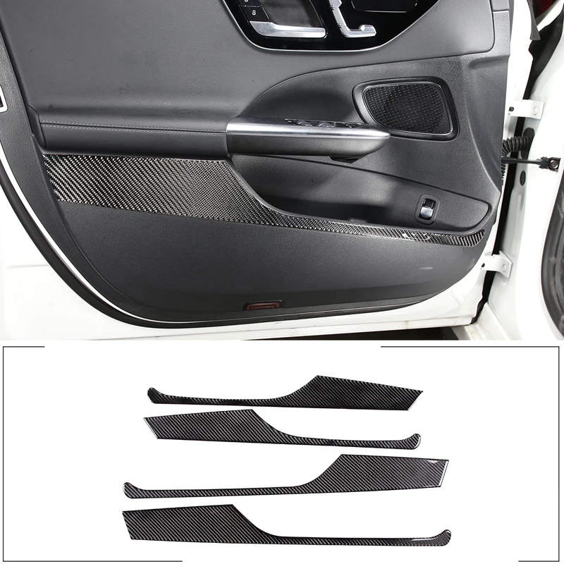 

For 2022 Mercedes-Benz C-Class W206 soft carbon fiber car styling car door anti-kick panel sticker car interior accessories