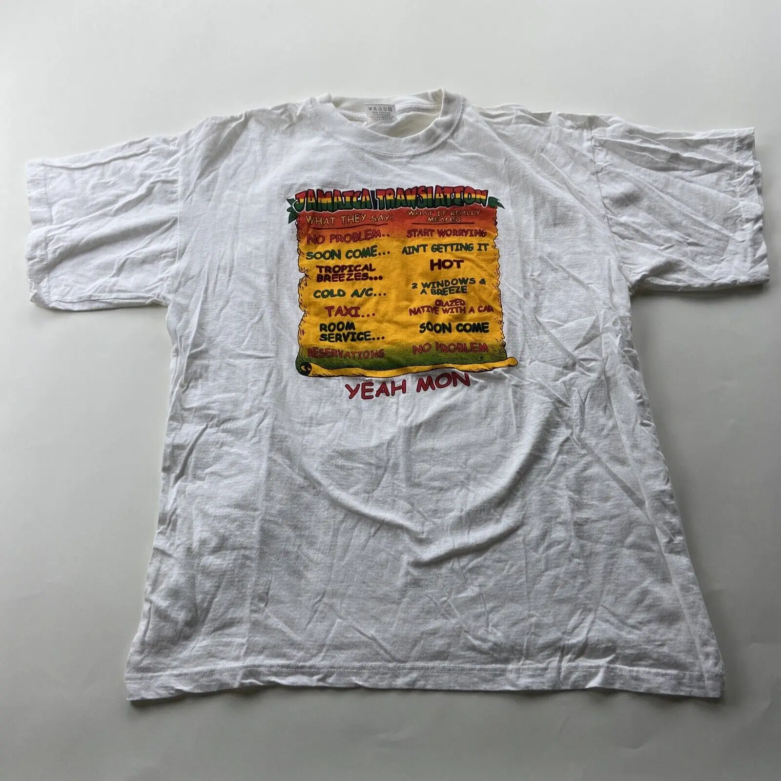 Vintage Ôøºjamaica Translation T Shirt 2Xl