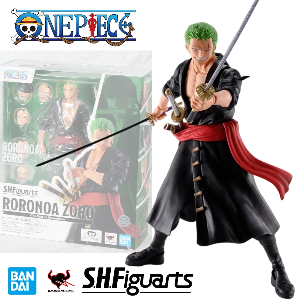 

Bandai Genuine One Piece S.h.figuarts Roronoa Zoro The Raid On Onigashima Anime Action Figure Toys Collectible Model Toy Gifts