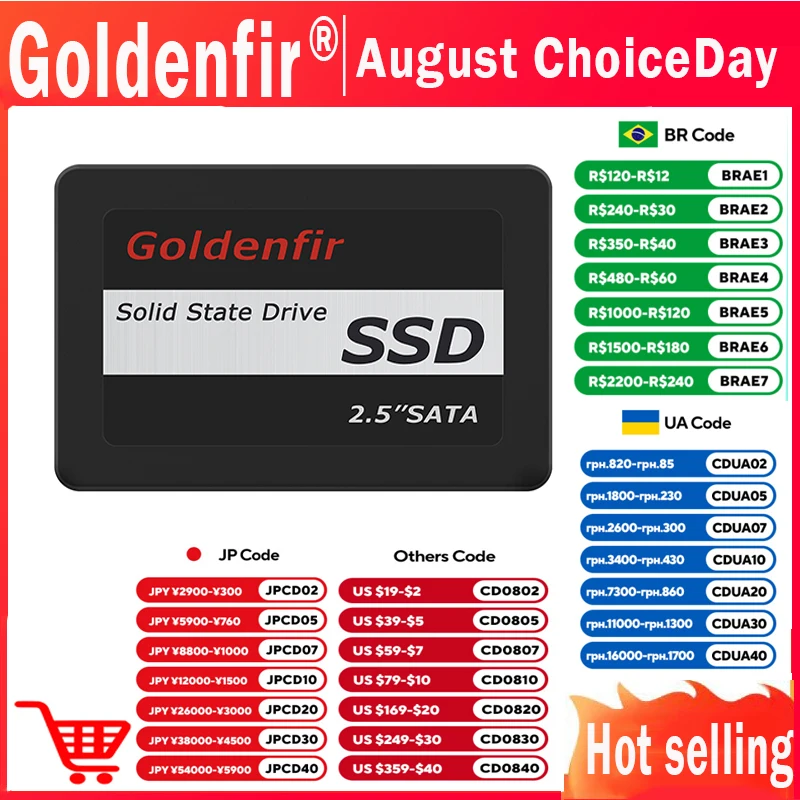 

Goldenfir 2.5 Inch Solid State Drive Hard Disk Drive 2TB 1TB 960GB 512GB 256GB 128GB 480GB 120GB 360GB Internal Hard Drives