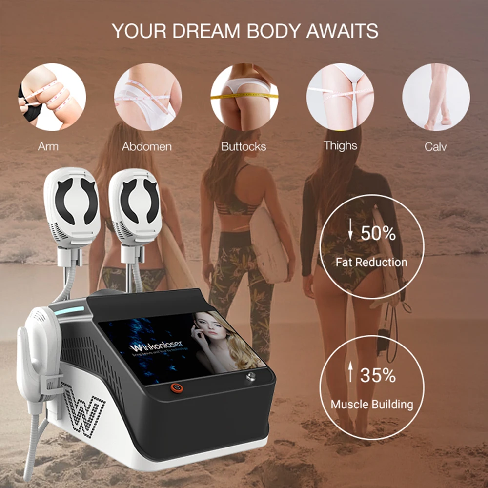 Renasculpt FE90 Winkonlaser portatile 5000w Ems Sculpting Machine 5 maniglie