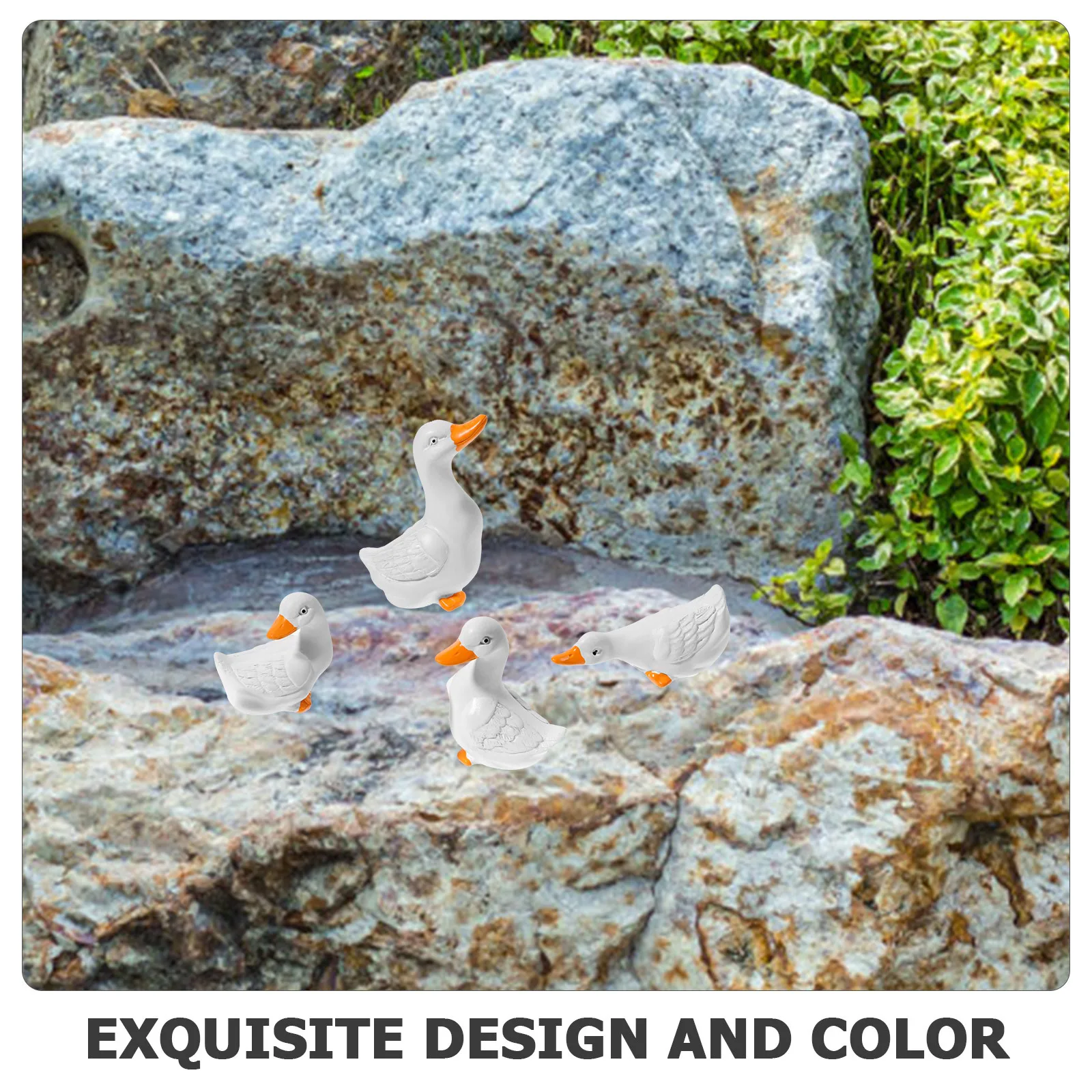 

4Pcs Resin Decorative Statues for Indoor Outdoor Garden Yard Balcony Kids Room Decoration Farm Style Mini Sculptures