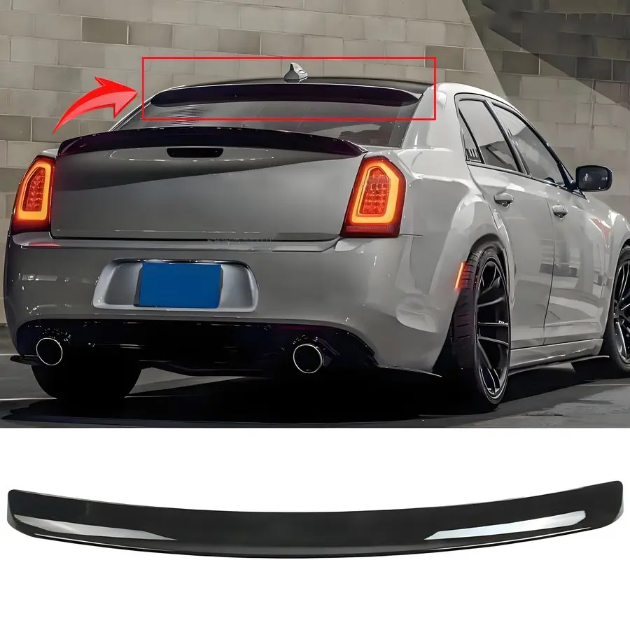 

Window Roof Spoiler Wing Compatible with Chrysler 300 300C 300S Touring Limited 20112023 Top Wing Lip Exterior Accessories Gloss