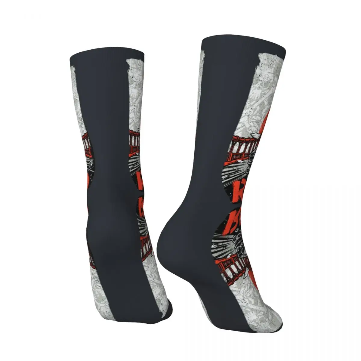 Retro New Wave Rancid Of Music Retro Vintage Men's compression Socks Unisex R-Rancid Rock Band2 Harajuku Novelty Crew Sock