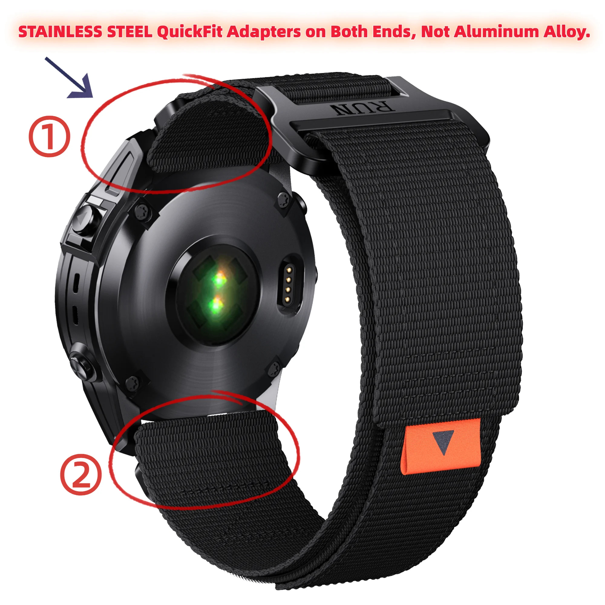 Quick Fit 22mm 26mm Strap for Garmin, for Fenix 5 Fenix 6 Fenix 7, for Forerunner 965 955 935, for Garmin S60|S62 | Instinct 2X