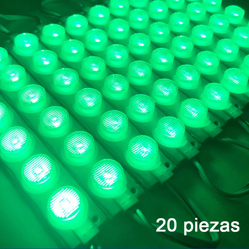 20-pack 6 LED Module Lights DC 12V IP65 Outdoor Waterproof for Advertisement Shop Signboard Letter Light-box Sign Decoration